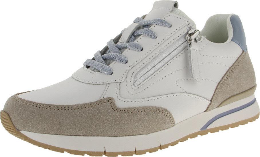 Gabor Damen Sneaker Größe 43 mit Schnürung und Reißverschluss, Absatzhöhe ca. 2,5 cm