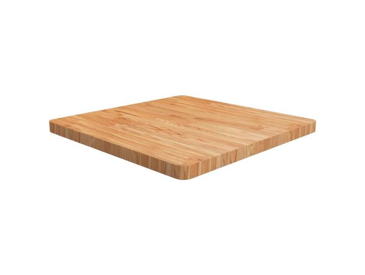 vidaXL Tischplatte Quadratisch Hellbraun 70/70/4Cm Behandelte Eiche, Braun, Holz, 70x4x70 cm, Esszimmer, Esstische, Tischsysteme