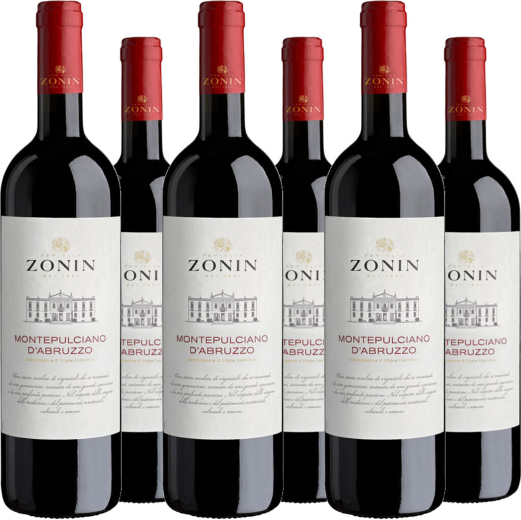 6er Vorteilspaket Zonin Classici Montepulciano d'Abruzzo DOC 2025 Zonin 1821