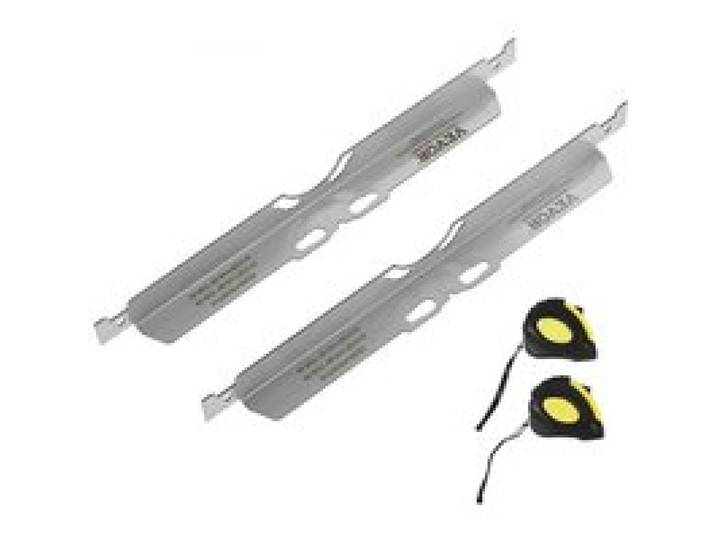 VEVOR Outil d'Alignement de Roues 2PCs Système de Réglage de Parallélisme en Inox Plaques de Réglage de Carrossage Précises avec 2 Mètres Rubans pour Entretien Géométrie des Pneus Voitures Camions
