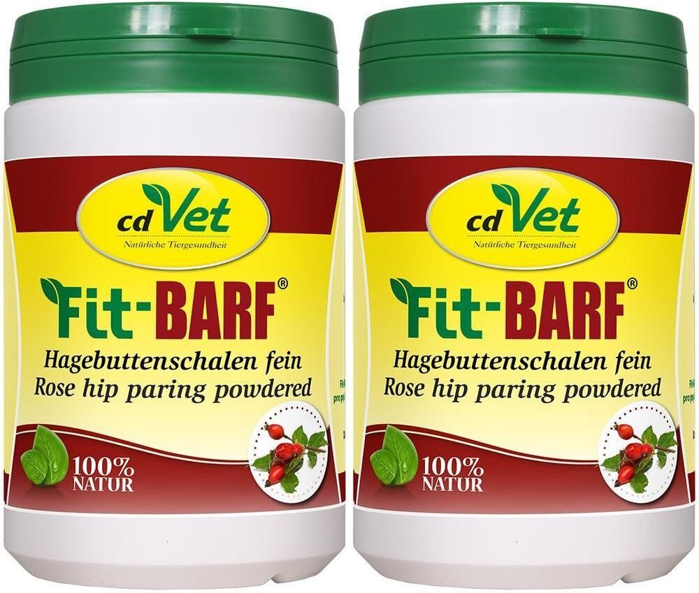 cdVet Fit-Barf Hagebuttenschalen fein Pulver f.Hunde 2x 2x500 g