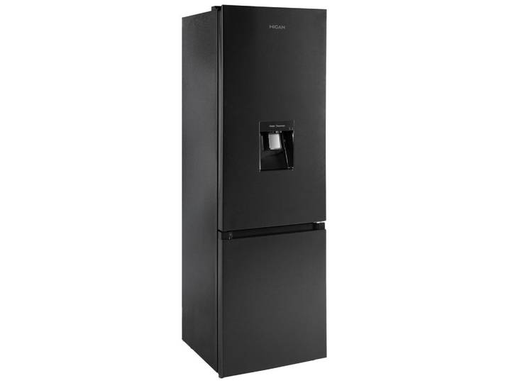 Mican Kühl-Gefrier-Kombination, Schwarz, Metall, Kunststoff, Glas, 1 Schublade(n),3 Schublade(n) Schubladen, 54.5x178x54 cm, LED-Innenbeleuchtung, Wasserspender, Küchen, Küchenelektrogeräte, Kühl- & Gefrierschränke, Kühl- und Gefrierkombinationen