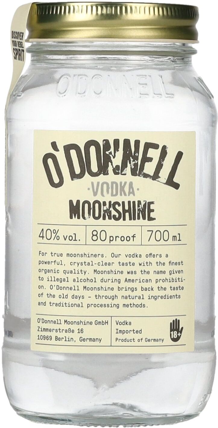 O'Donnell Moonshine Vodka 40% Vol. 0,7l