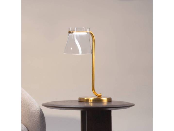 Maytoni LED Tischlampe Cabaret, messing / gold, für Wohn- / Esszimmer, Metall, LED Tischlampe