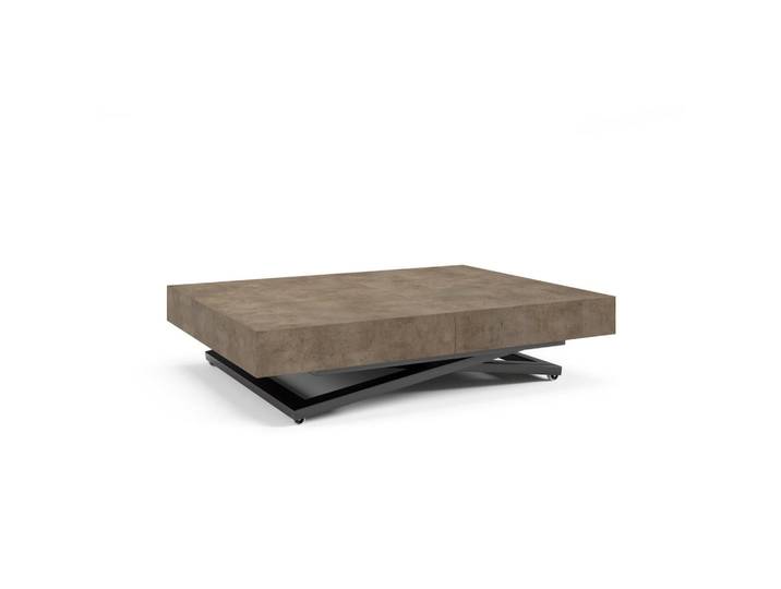 Furnlux Couchtisch Sanna U Dunkelgrau 80x200x80 cm, 80x80x200 cm, Wohnzimmer, Wohnzimmertische, Couchtische