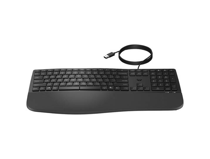 HP 480 CFT WD KBD EURO Toetsenbord Zwart