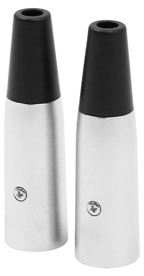 Lustrens 3-pins XLR-stekkers voor 12V 24V acculaders, 2 stuks