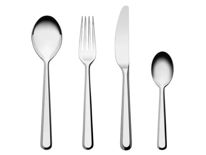 Alessi Couverts Amici 24 Pièces Acier inoxydable