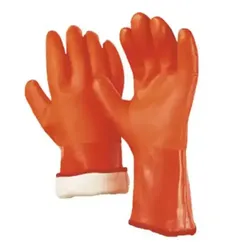PVC-Kälteschutzhandschuhe "SNOW Grip Long" leuchtorange - 10 (XL)