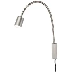 Fischer & Honsel, Deckenleuchte, Honsel Justi LED Bettleuchte Flex GU10 warmweiss schaltbar nickel 30499 (GU10)