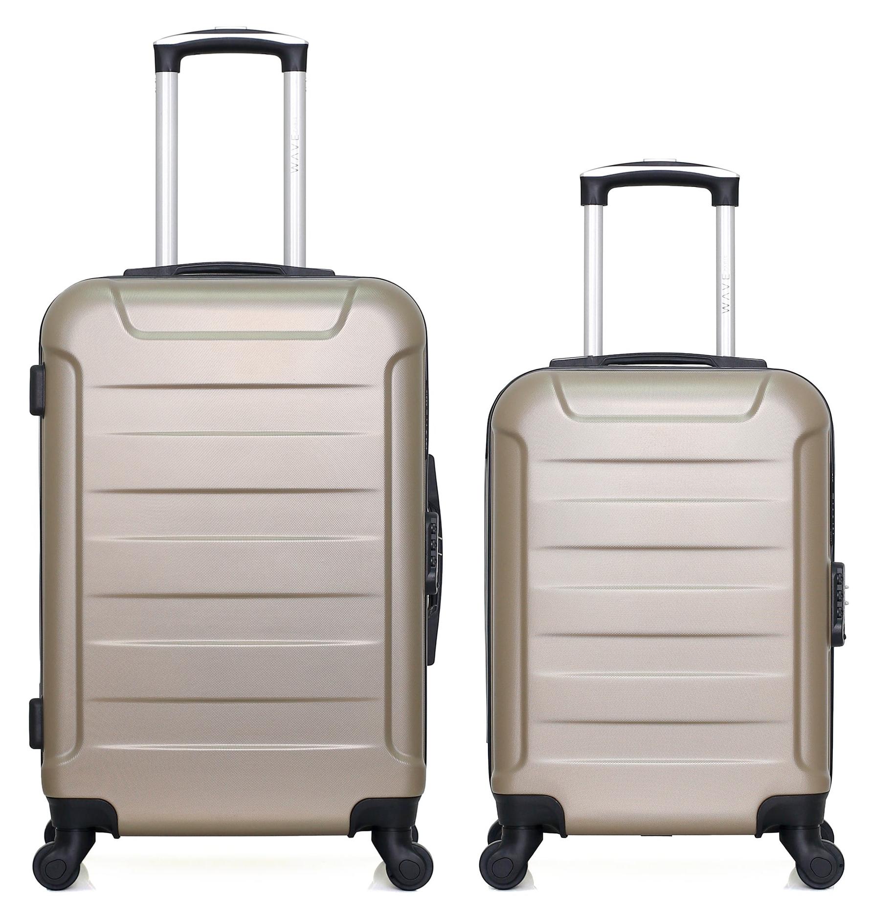 WAVE PARIS - 2er-Set - Wochenendkoffer und Handgepäckkoffer XS ELBE