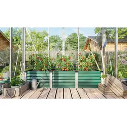 Vitavia Hochbeet "Linus IN & OUT 401 S",seegras/ alu eloxiert,
