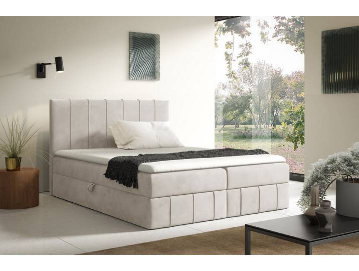 yourhouse24 Boxbett John (Bonell-Matratze und Topper), mit zwei Bettkästen