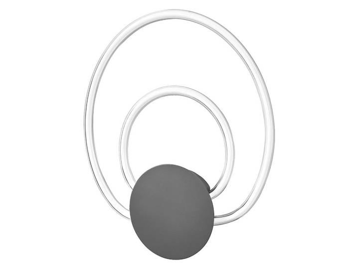Osram Led-Wandleuchte, Dunkelgrau, Kunststoff, 3.9x41.6x33.5 cm, Lampen & Leuchten, Innenbeleuchtung, Wandleuchten