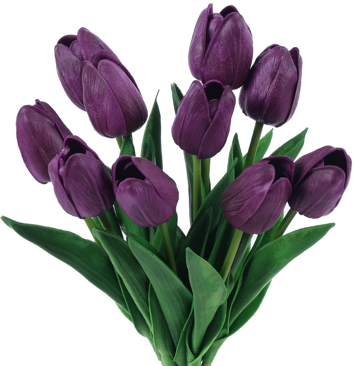 VaryFloral Nep tulpen 10 stuks - Dieppaars - Realistisch materiaal