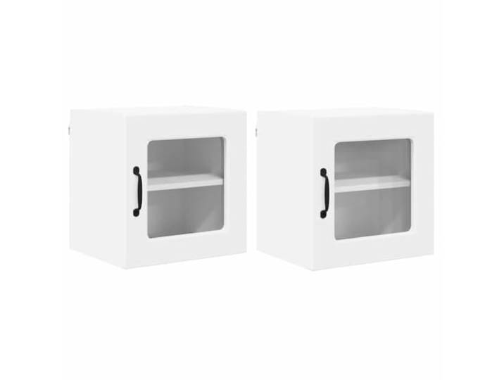 fsahslih Hängeschrank 2er Set Weiß 40x31x40 cm Wand Küchenschrank Kompakter Wandschrank 2er Set für Küche und Essbereich: Pflegeleichte Oberfläche mit viel Stauraum für Geschirr und Vorräte.