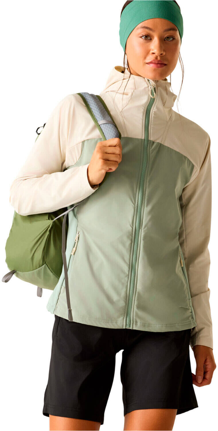 Dare2b nomadic chaqueta softshell mujer Plata (18)