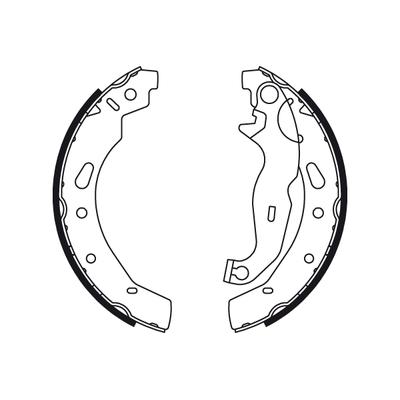 TRW Bremsbackensatz GS8787 für MAZDA