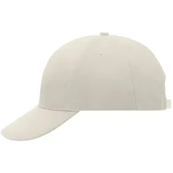 Basecap "MB016" 6-Panel Laminated - hellgrau
