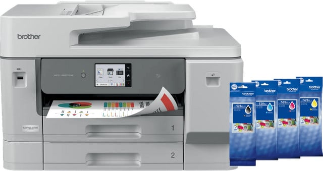 Brother MFC-J6975DW Inkjet All-in-One Printer inclusief 1 set extra XL cartridges