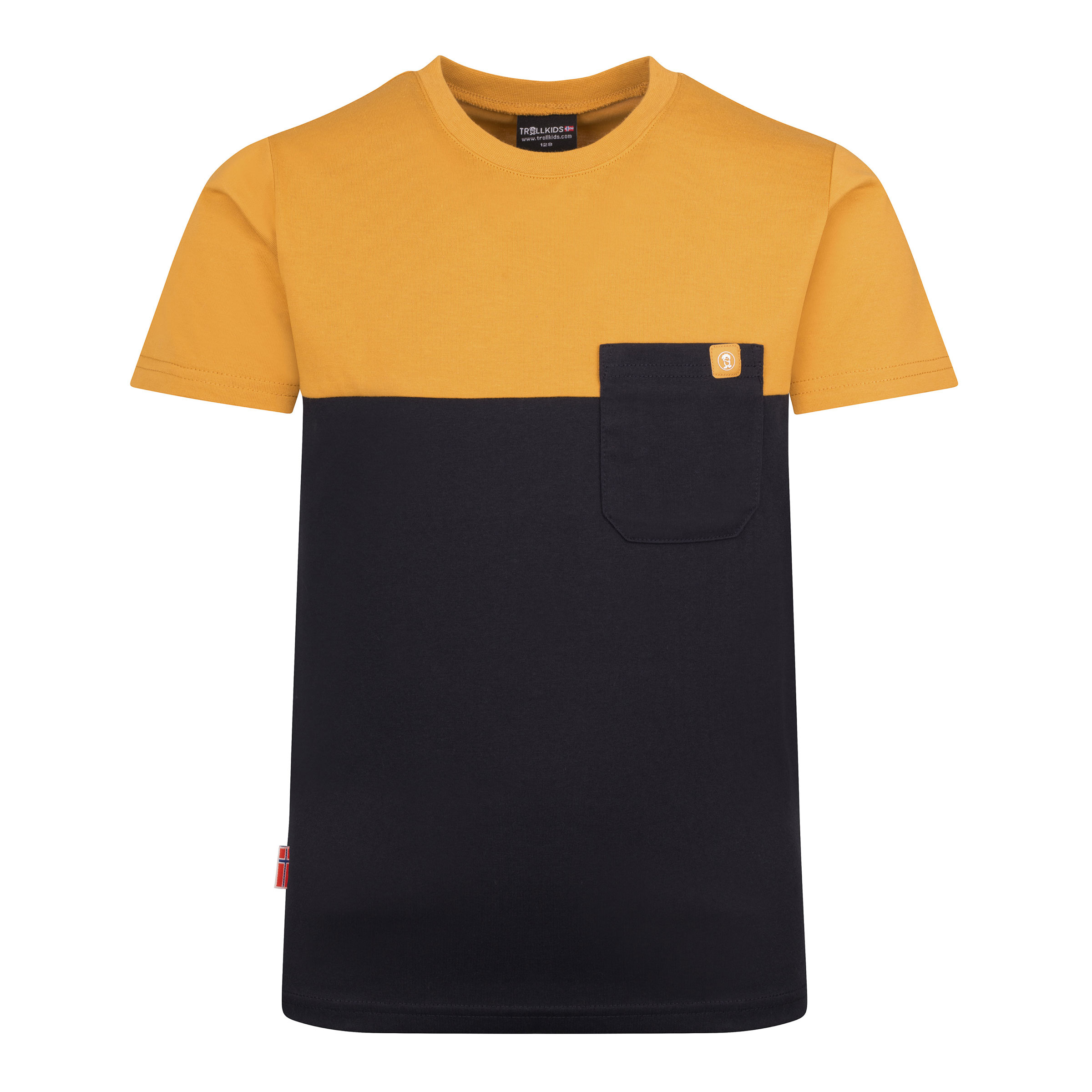 Trollkids Bergen Kinder T-Shirts schwarz Größe 152 Lifestyle Atmungsaktiv