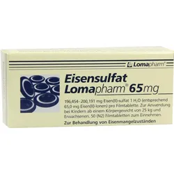 Eisensulfat Lomapharm 65mg 50 ST