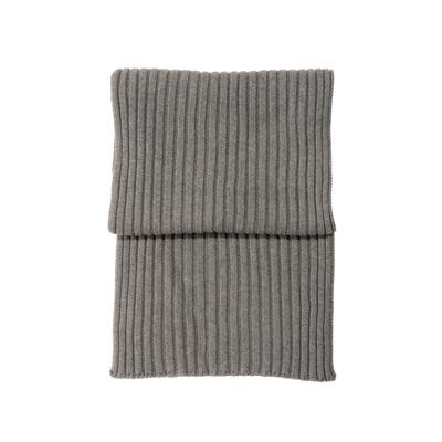 Schal MONTI, Herren, grau, Rippstrick, Baumwollmischung, Modetücher Schal, weicher Griff, hochwertiger Rippstrick, zeitloses Design