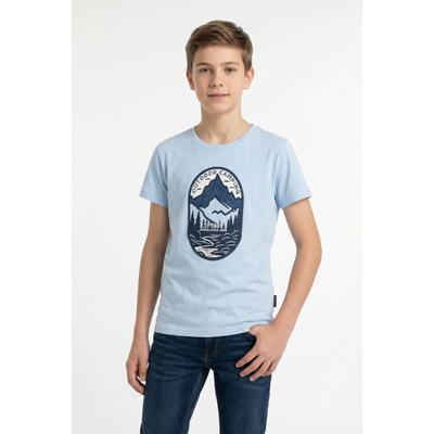 T-Shirt ICEPEAK "LEADVILLE JR", Mädchen, Gr. 152, blau, Obermaterial: 100% Baumwolle, Shirts T-Shirt, für Kinder und Jugendliche, aus Baumwolle
