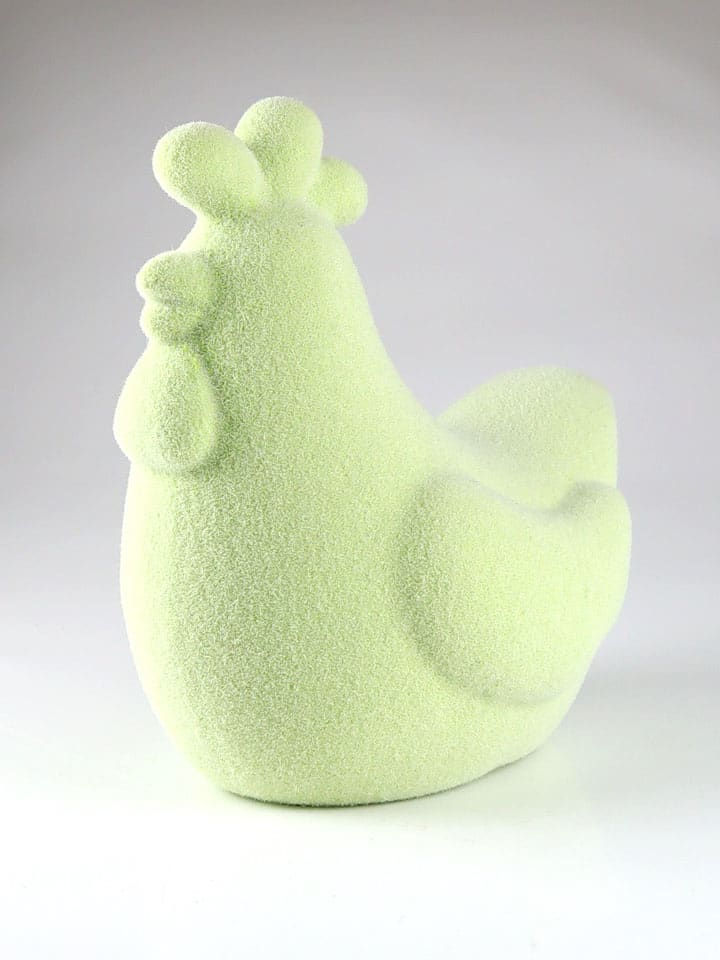 AM Design Dekofigur "Huhn" in Grün - (B)12 x (H)17 x (T)17 cm - onesize