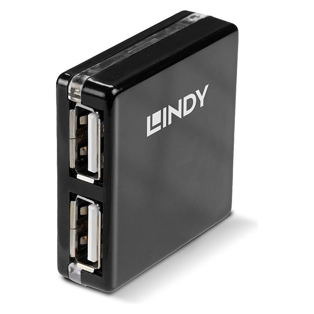 Lindy USB 2.0 Mini Hub (USB-A, 2 Ports) (42742)