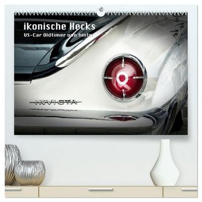 Ikonische Hecks (hochwertiger Premium Wandkalender 2027 DIN A2 quer), Kunstdruck in Hochglanz