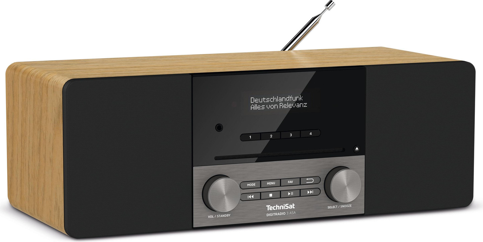 TechniSat DIGITRADIO 3 ASA Draagbare radio met DAB+ en FM, 20 W