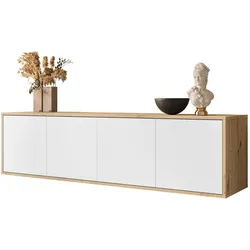TV-SCHRANK SANAYI Hängend Eiche Artisan/Weiß