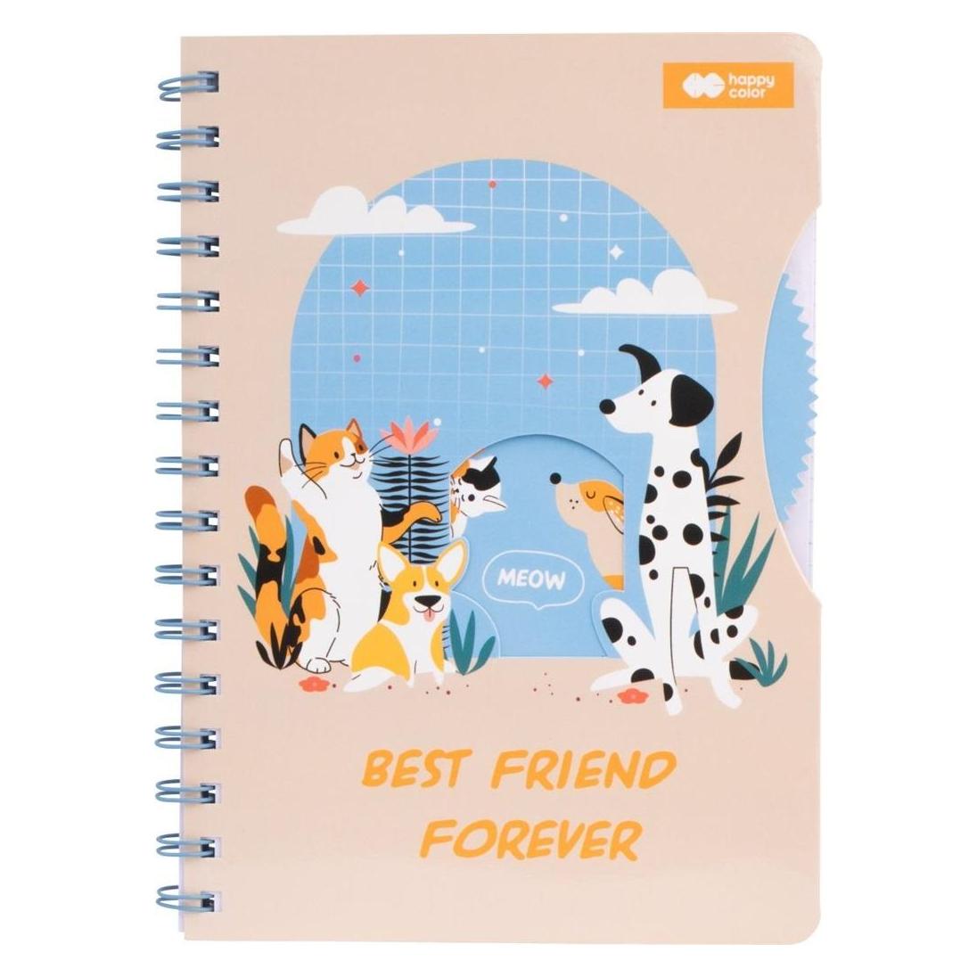 Happy Color Spiralnotizbuch A5/80K Cat&Dog (A5, Gepunktet) (48020660)