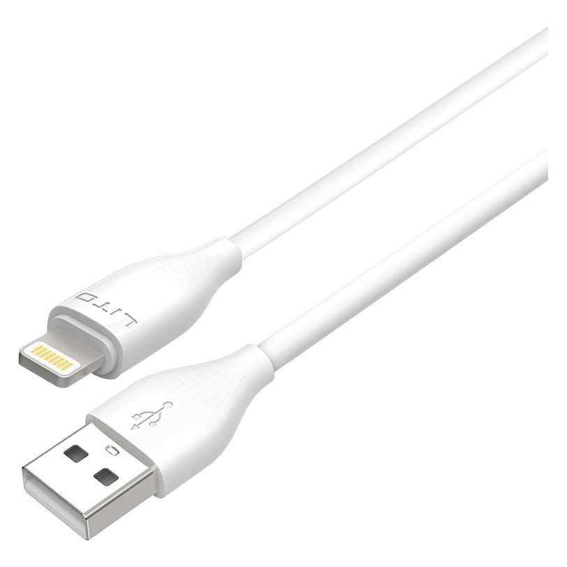 Lito - Data Cable (LD03) - USB to Lightning Fast Charging 60W, 1m - White (1 m, 60 W) (56360226)