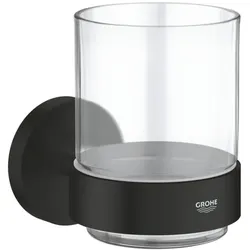 Grohe Start Glas mit Halter 411942430 mattschwarz