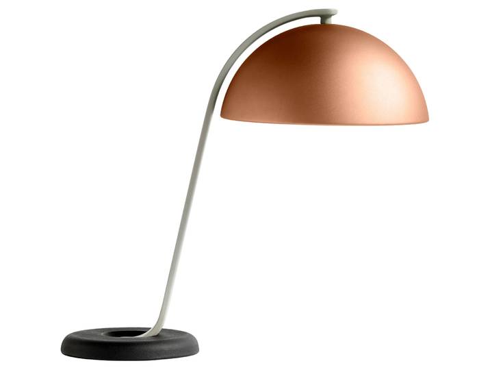 HAY Tischleuchte - Farbe: mocca - LED - Lichtfarbe: Warmweiss - Material: Aluminium- LED Energiesparlampe