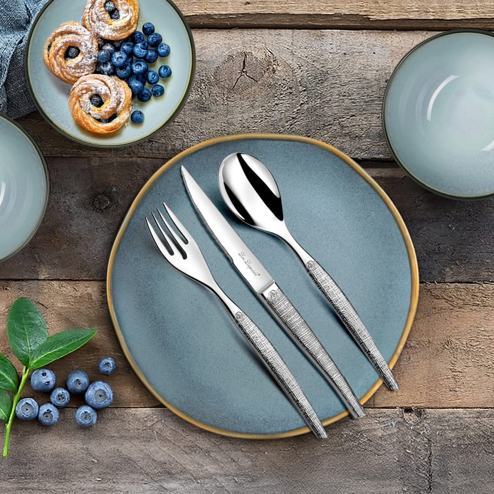 Lou Laguiole Ménagère 30 pièces table & steak Argenté 0x0cm