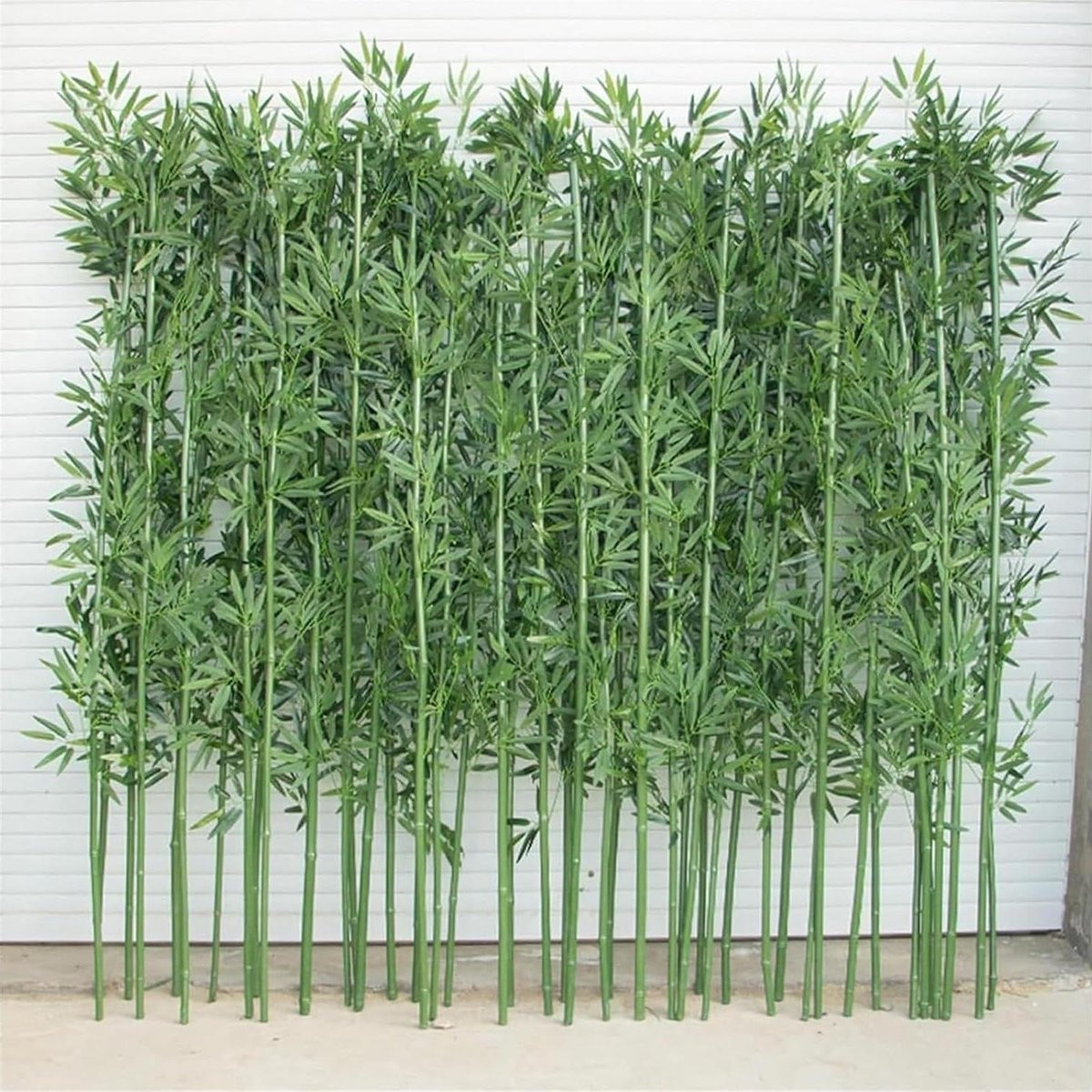Set van 20 kunstmatige bamboe bomen voor buiten decoratie, groen