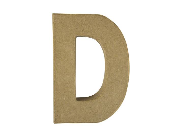 Rayher Pappmaché-Buchstabe D 15 × 10.5 × 3 cm