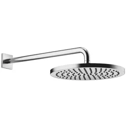 Dornbracht Regenbrause SERIENSPEZIFISCH Chrom gebürstet, 300 mm Durchmesser, FlowReduce-Technologie, max. Durchfluss 6,8 l/min, mit Leerlauf-Funktion und Antikalk-System