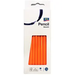 aro Bleistift, 2 mm HB Bleistiftmine, Holz, orange, 10 Stück