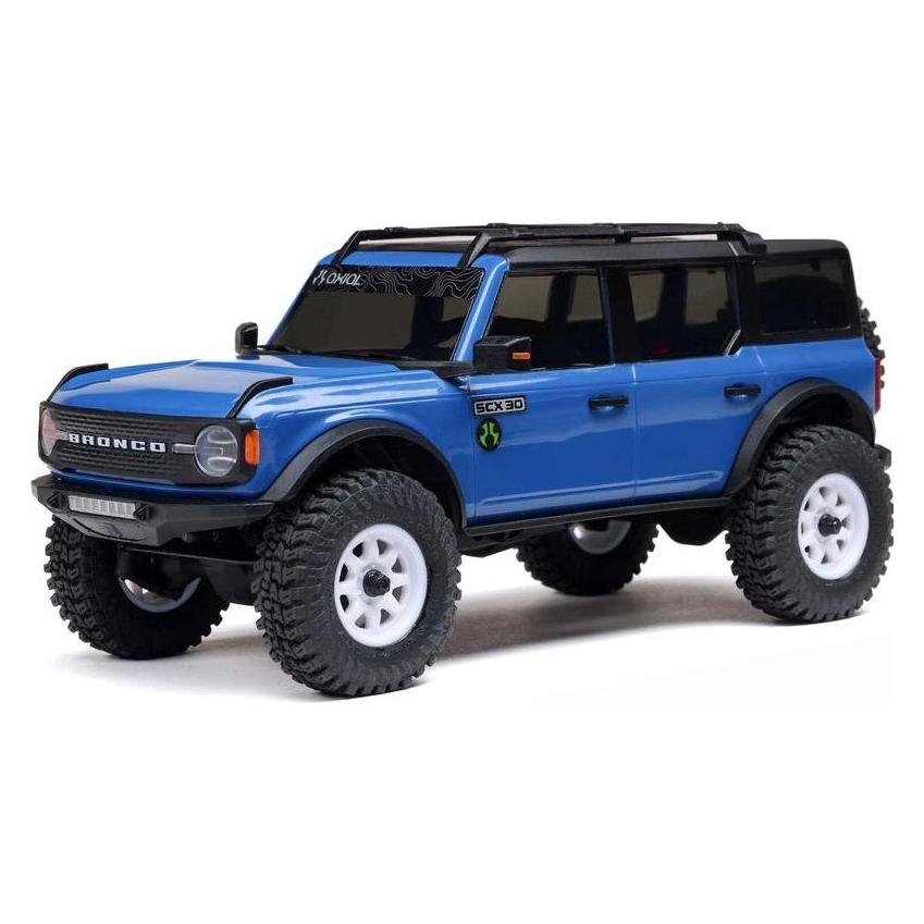 Axial Rock Crawler SCX30 Ford Bronco 1:30 RTR Blau (RTR Ready-to-Run) (AXI-2048T1)
