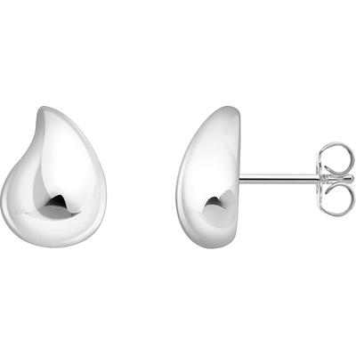 Paar Ohrstecker THOMAS SABO "Bold Elegance organische Tropfenform", silber (silberfarben), Ohrringe, Damen, Silber 925 (recycelt)