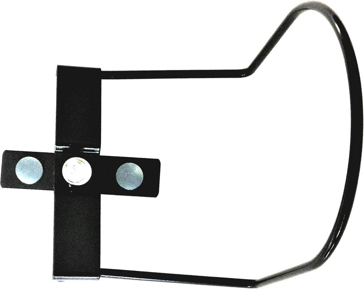 Platte Matrasstop Dubbele Lat Zwart Satin 2x38cm