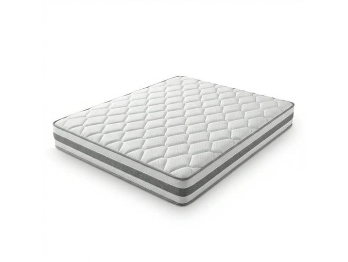 Matelas 140x200 cm - VVBV - hauteur 25 cm - mousse confort - ressorts ensachés 7 zones - ergonomique pour adultes