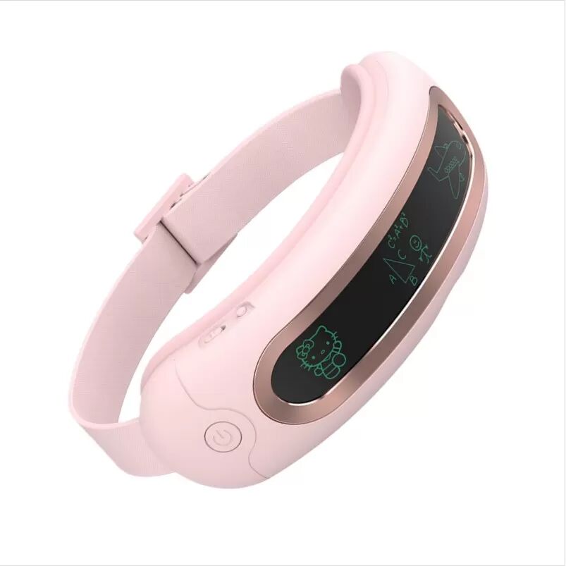 INF Smartes Augenmassagegerät mit Luftdruck, Wärme, Vibration, Bluetooth-Musik & Sprachübertragung Rosa