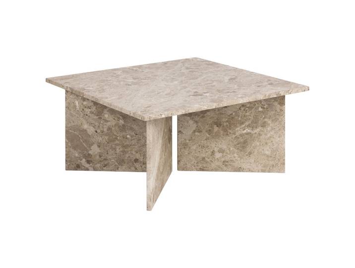 Livetastic Couchtisch, Creme, Stein, quadratisch, 90x42x90 cm, Wohnzimmer, Wohnzimmertische, Couchtische, Couchtische Marmor