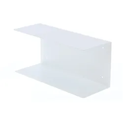 Wandregal Fleur aus Metall, modern und pulverbeschichtet, Weiß, 50 cm breit, für Dein Zuhause