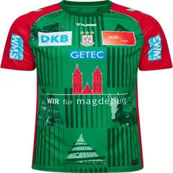hummel SC Magdeburg Trikot Home 26/27 Kinder - grün/rot - 152